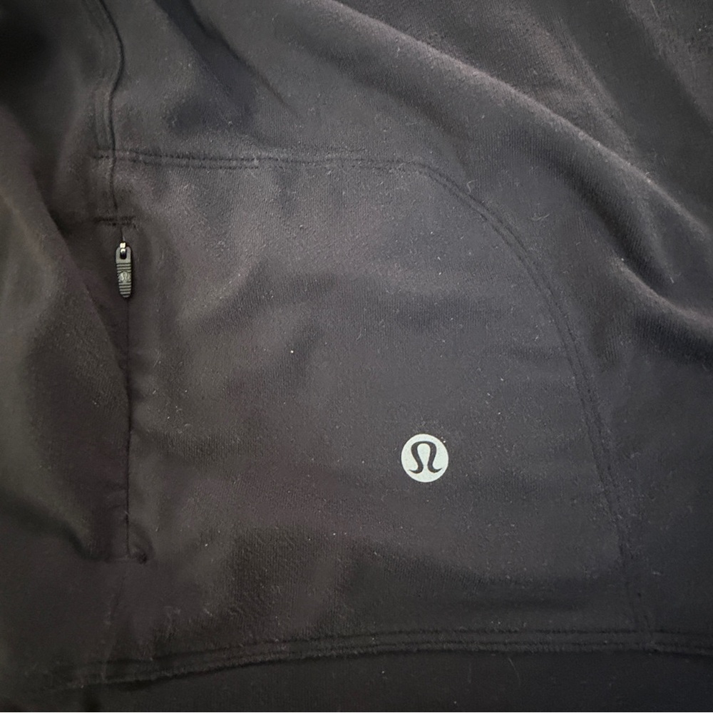 Lululemon Ready to Rulu Hoodie Black Wrap Tie Front Women SZ 2 Read Lightweight - Picture 12 of 12